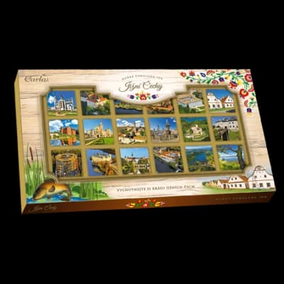 Krabička JIŽNÍ ČECHY - Hořké Neapolitánky 70%