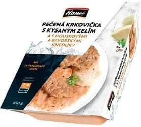 Hamé Krkovice pečená s kyselým zelím a knedlíkem
