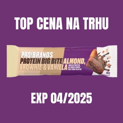PROBRANDS PROTEIN BIG BITE mandlové brownie s vanilkou EXP 04/2025