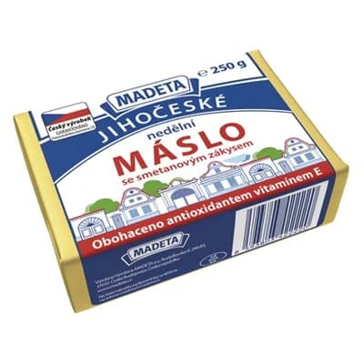 MADETA Jihočeské máslo nedělní 77% chlaz.