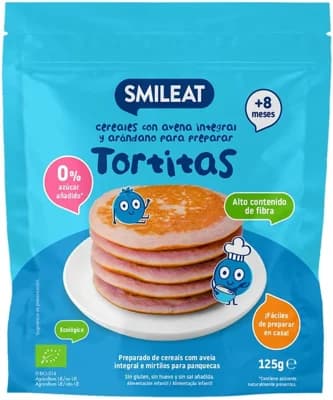 Smileat BIO Bezlepková celozrnná směs na lívance s borůvkami s vitaminem B1