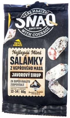 Kostelecké Uzeniny Snaq Salámek mini javorový sirup