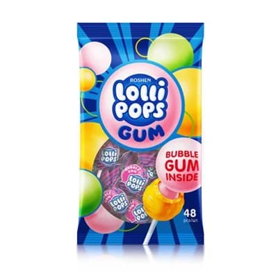Lollipops Lízátka se žvýkačkou