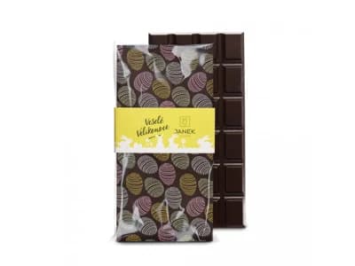 JANEK Hořká velikonoční čokoláda s potiskem