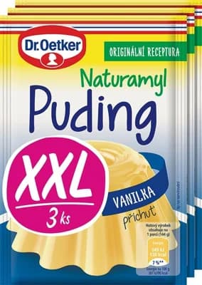 Dr.Oetker Naturamyl puding vanilkový 3 ks