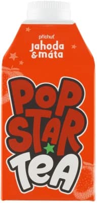 Popstar Tea Ledový čaj s příchutí jahody a máty