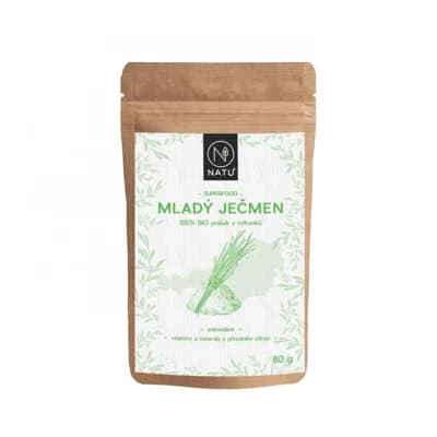 NATU Mladý ječmen BIO prášek 80 g
