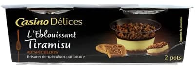 Casino Délices Tiramisu, 2x 100 g