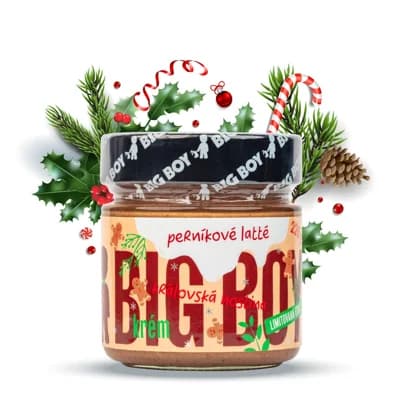 BIG BOY Perníkové latté - Lískovo mandlový krém s příchutí latté a voňavého perníčku