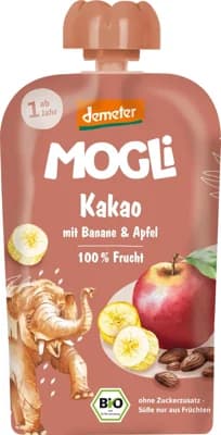 Mogli BIO Kapsička jablko, banán, kakao s certifikací Demeter