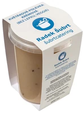 Restaurant Šubrt Květáková krémová polévka, 2 porce