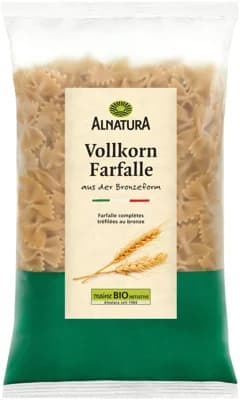 Alnatura BIO Semolinové celozrnné těstoviny Farfalle