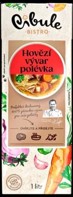 Cibule Bistro Hovězí vývar jako polévka