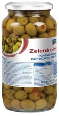 ARO Olivy zelené s paprikovou pastou