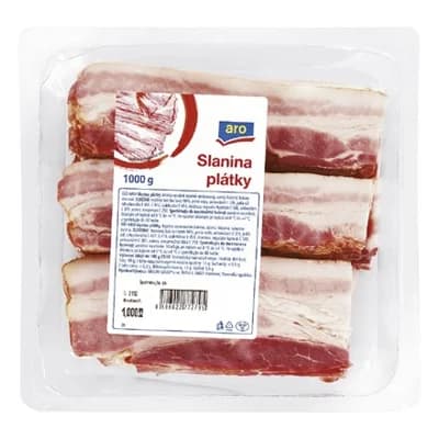 aro Slanina plátky vakuově bal. chlaz.
