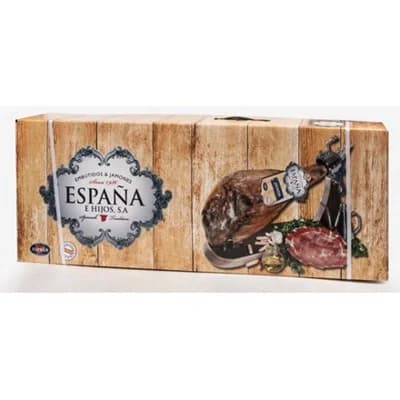 Jamon Serrano s kostí chlaz. cca 6, + stojánek + nůž