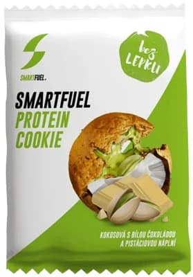 SmartFuel protein cookies - Kokos/bílá čokoláda a pistáciová náplň