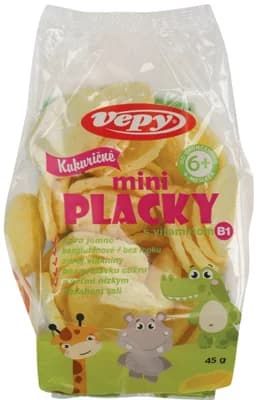 VEPY Kukuřičné mini placky s vitaminem B1 bez lepku