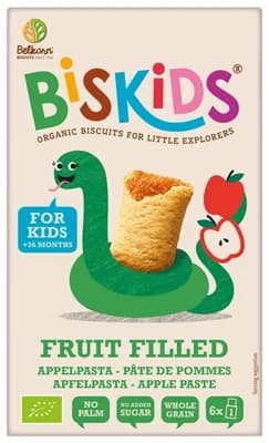 Biskids BIO Měkké dětské sušenky s jablečným pyré bez přidaného cukru