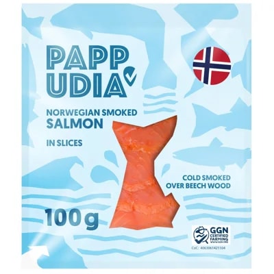 Pappudia Norský uzený losos plátky