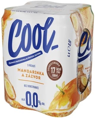 Cool Mandarinka a zázvor 4x500ml plech