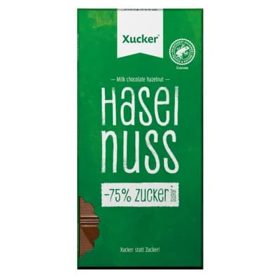 Xucker Mléčná čokoláda s lískovými oříšky