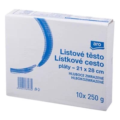 aro Těsto listové pláty 21 x 28 cm mraž. 10 x