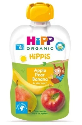 HiPP HiPPiS BIO 100% ovoce Jablko-Hruška-Banán