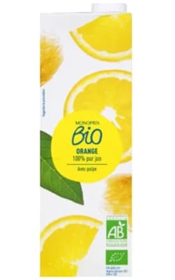 Monoprix Biologique BIO Pomerančová šťáva s dužinou
