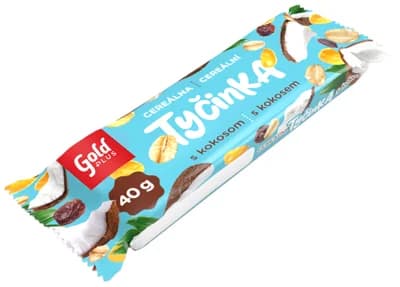 Gold plus Cereální tyčinka kokos