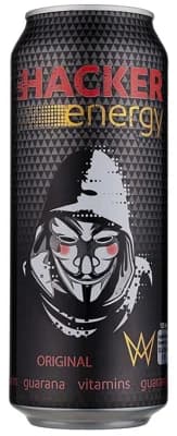 Hacker Energy drink plech