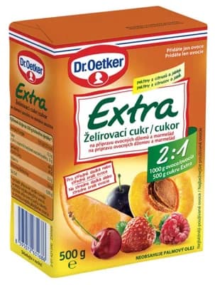Dr. Oetker Želírovací cukr Extra 2:1 na přípravu ovocných džemů a marmelád