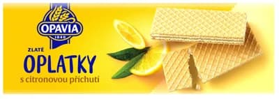 Opavia Oplatky Zlaté citronová příchuť