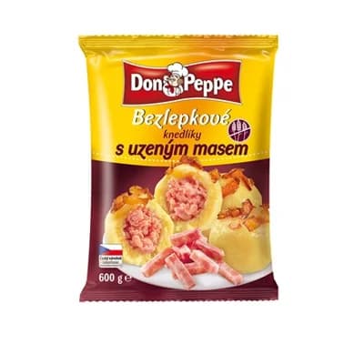 DON PEPPE Knedlík s uzeným masem bezlepkový mraž.