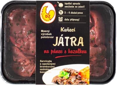 DZ Klatovy Kuřecí játra na pánev s bazalkou