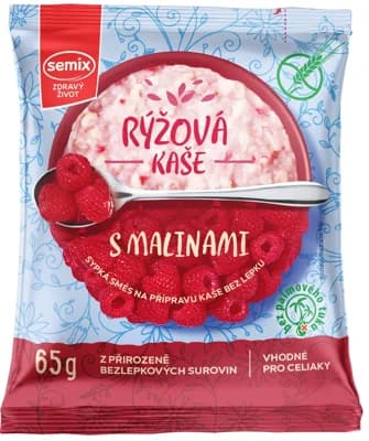 Semix Rýžová kaše s malinami bez lepku