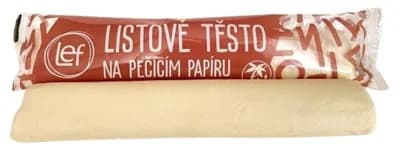 Lef Listové těsto bez palmového oleje na pečícím papíru