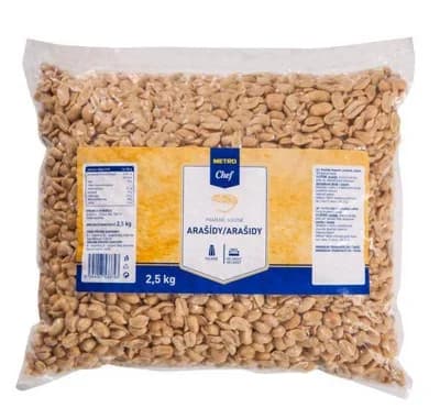 Metro Chef Arašídy pražené solené 1x2,5kg