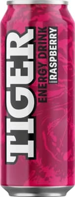 Tiger Energy drink Rasberry plech