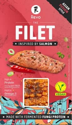 Revo Foods Vegan losos Asian fusion style