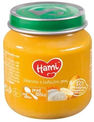 Hami Zelenina s kuřecími prsy - První lžička 4m+