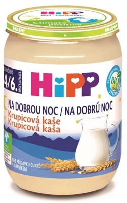 HiPP BIO Na dobrou noc Krupicová kaše