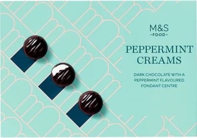 Marks & Spencer Pralinky z hořké čokolády s mátovou náplní