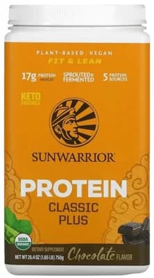Sunwarrior Protein Classic Plus - čokoláda