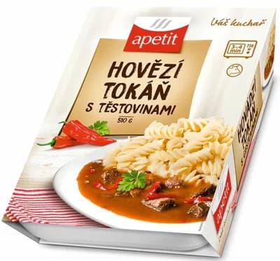 Apetit Hovězí tokáň s těstovinami