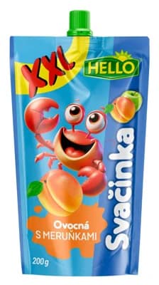 Hello Ovocná svačinka XXL s meruňkami kapsička