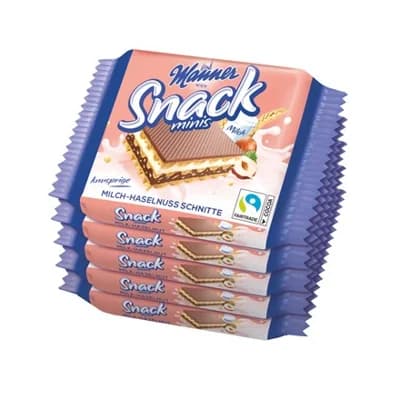 Manner Řezy mléčno-ořechové 5 x