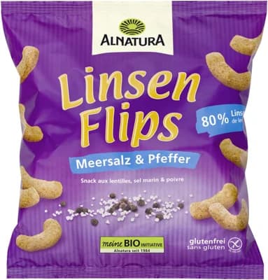 Alnatura BIO Čočkový snack sůl a pepř