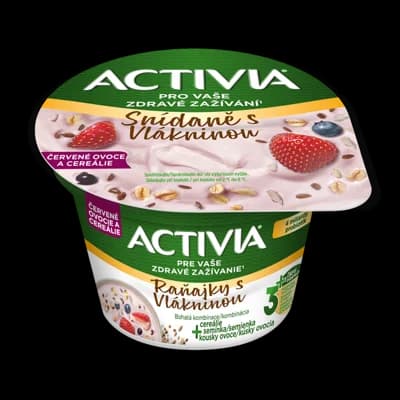 Activia Cereální snídaně Červené ovoce