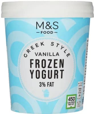 Marks & Spencer Mražený jogurtový krém řeckého typu s vanilkovou příchutí